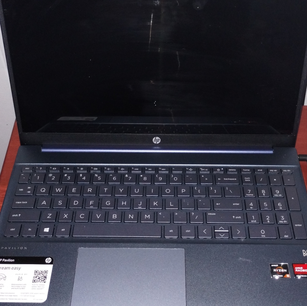 HP Pavilion 15.6" FHD Laptop, AMD Ryzen 5-5500U, 8GB RAM, 512GB SSD, Horizon Blu
